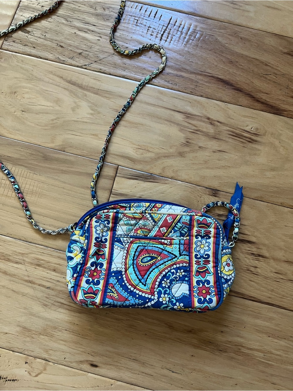 Vera Bradley Braided Chain CrossBody “Marina Paisley”